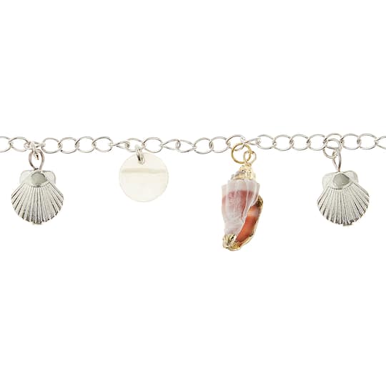 12 Packs: 7 ct. (84 total) Assorted Metal Shell Beads by Bead Landing™